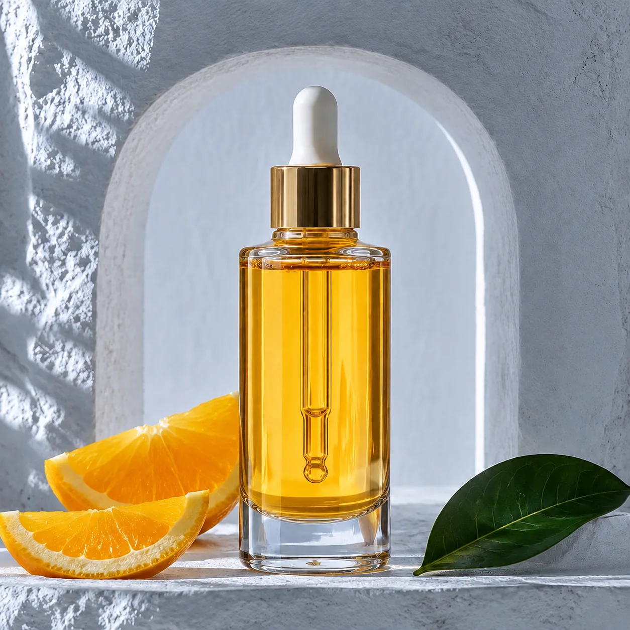 Turning Warm Serum Still Life Into Cool Daylight: Change Only the Light, Not the Bottle
