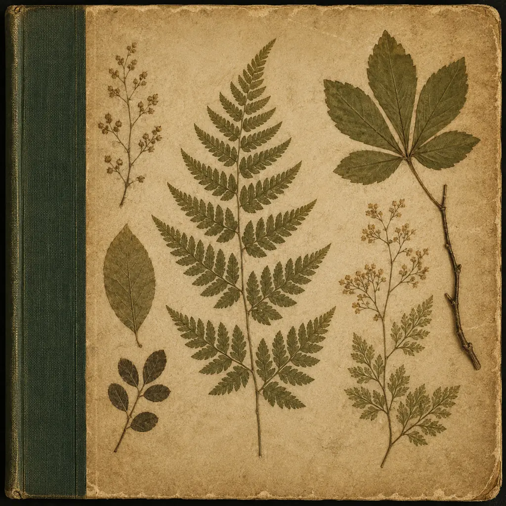 A Pressed-Plant Specimen Cover With No Title