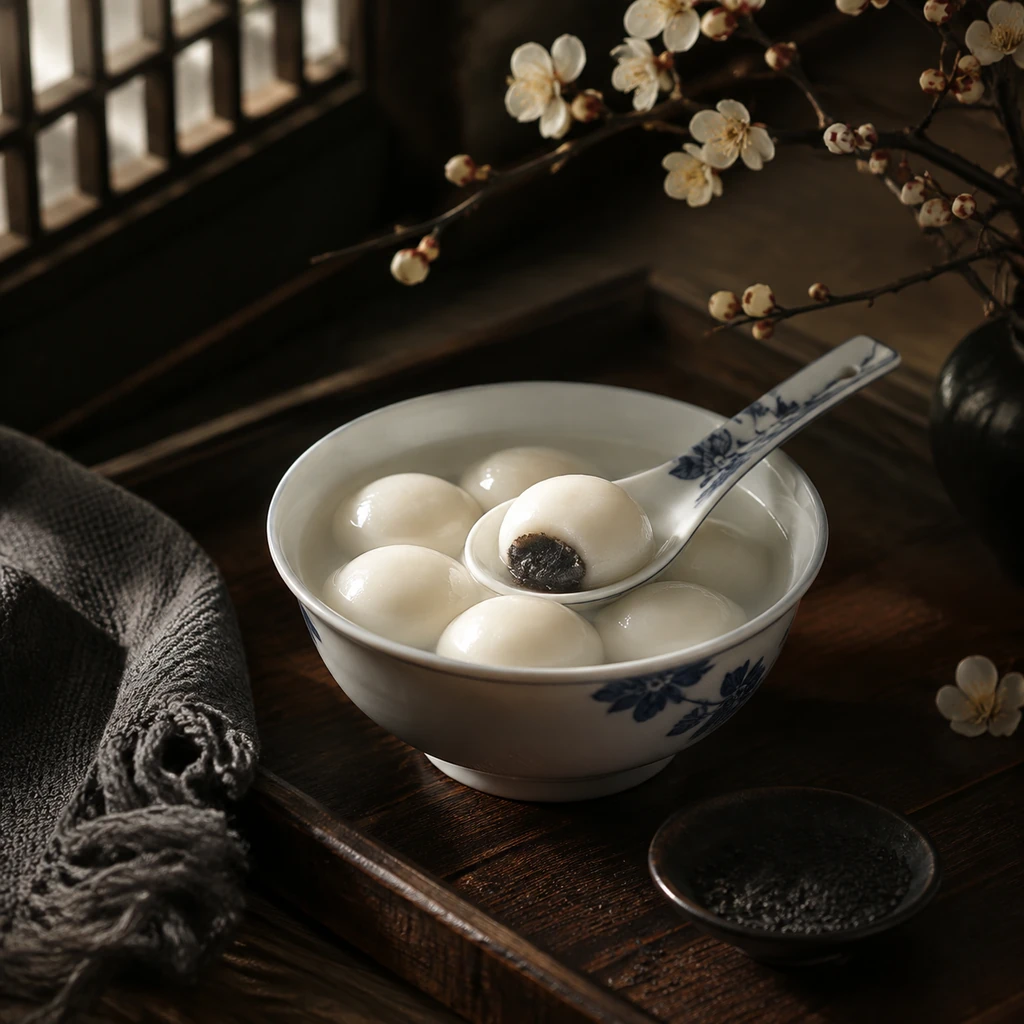 On the Winter Solstice, Rice Balls Sink Into a Ring of Warm Light