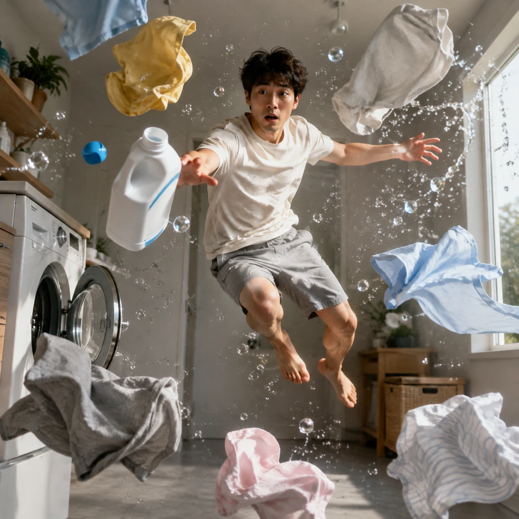 The Laundry Room Goes Weightless for a Second, Socks Orbiting Like Tiny Asteroids