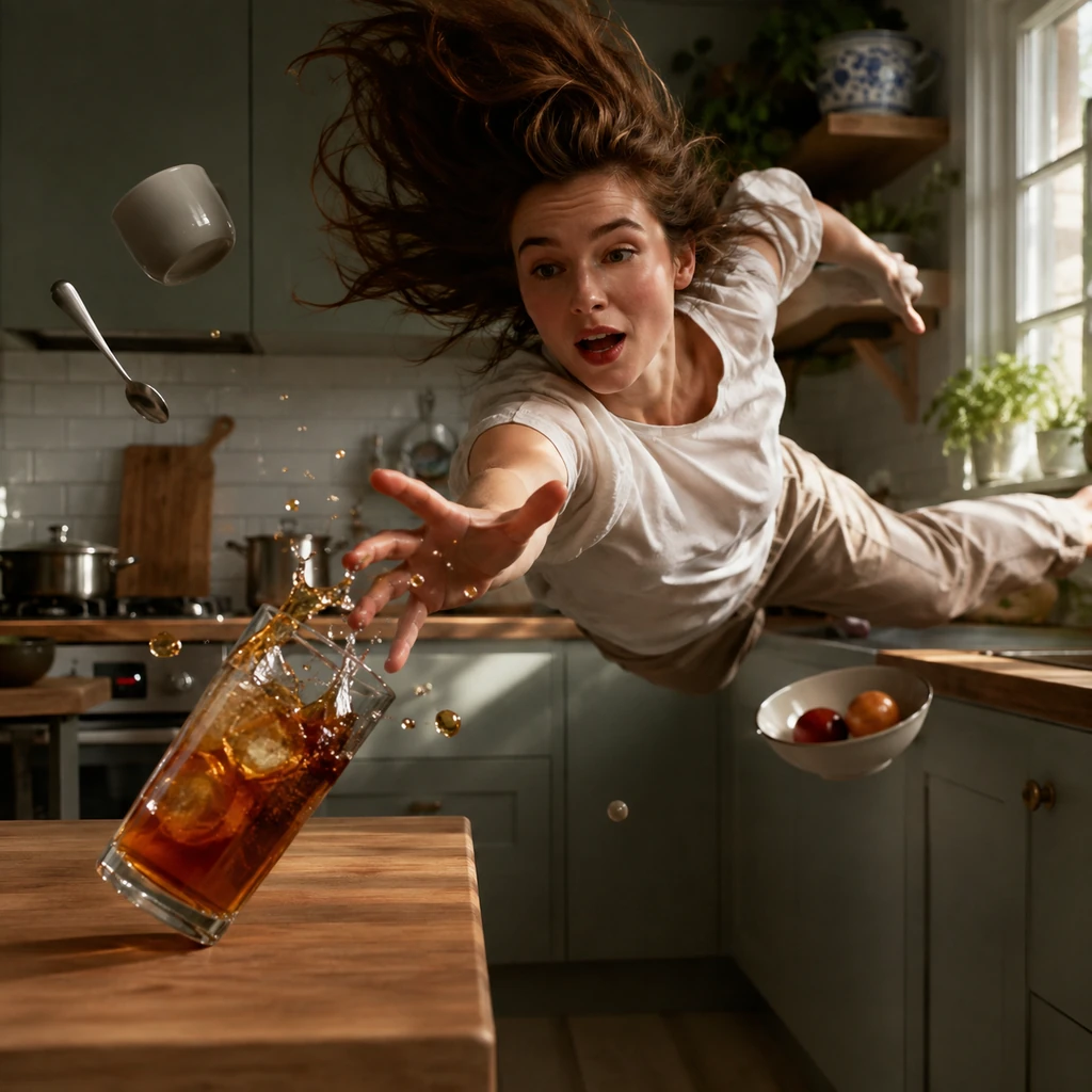 Freezing Flying Coffee Like a Real Shutter Click