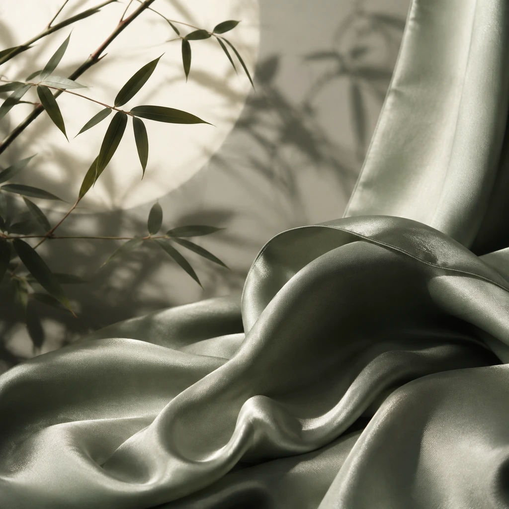 Bamboo Shadows Falling on Silk — Soft Edges, Never Blurry