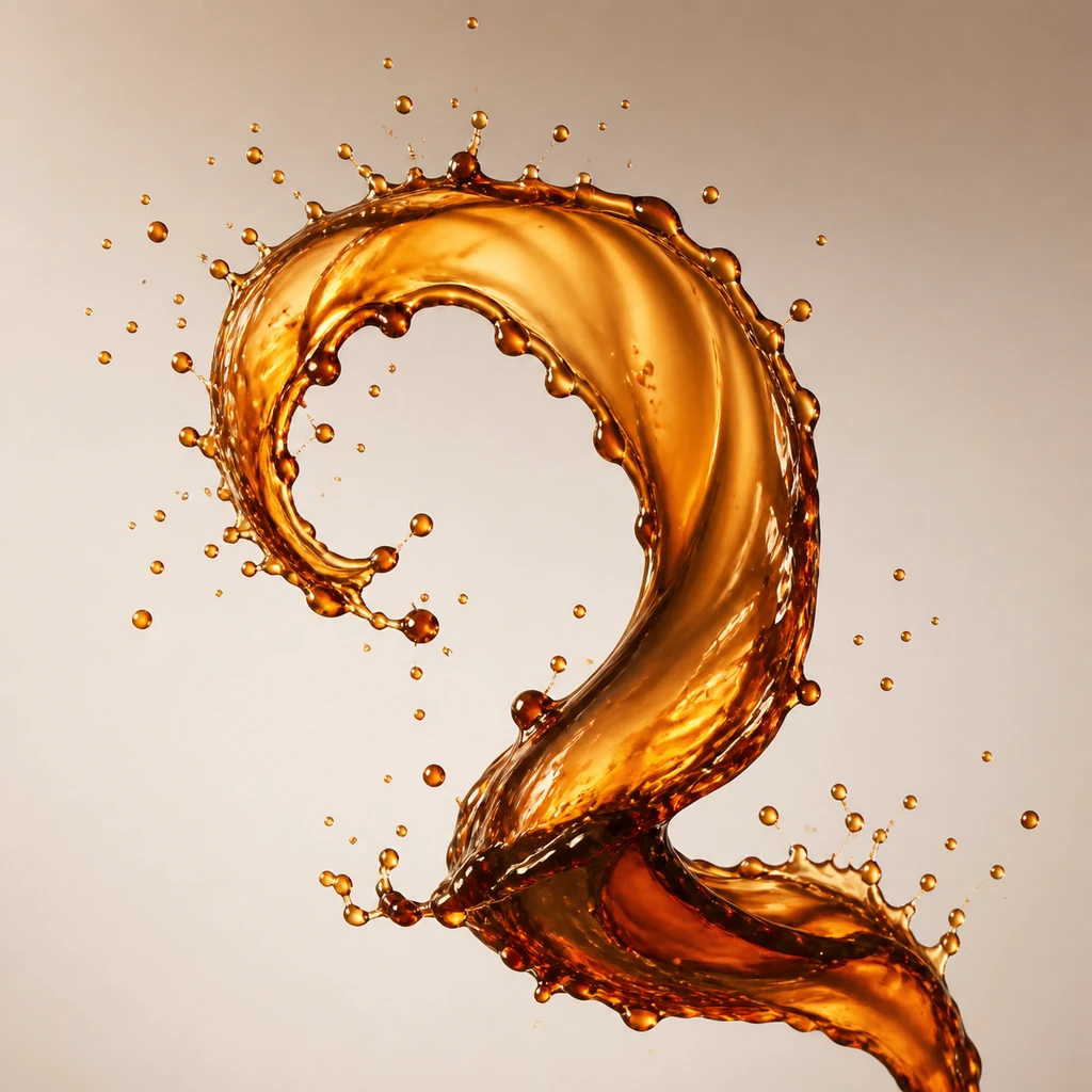 Coffee in Midair Like an Amber Ribbon