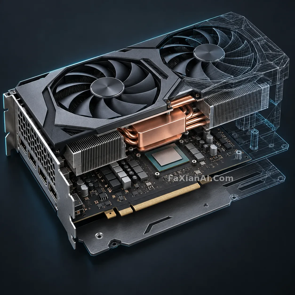 GPU 냉각 단면, 구리빛 베이퍼 챔버가 주인공