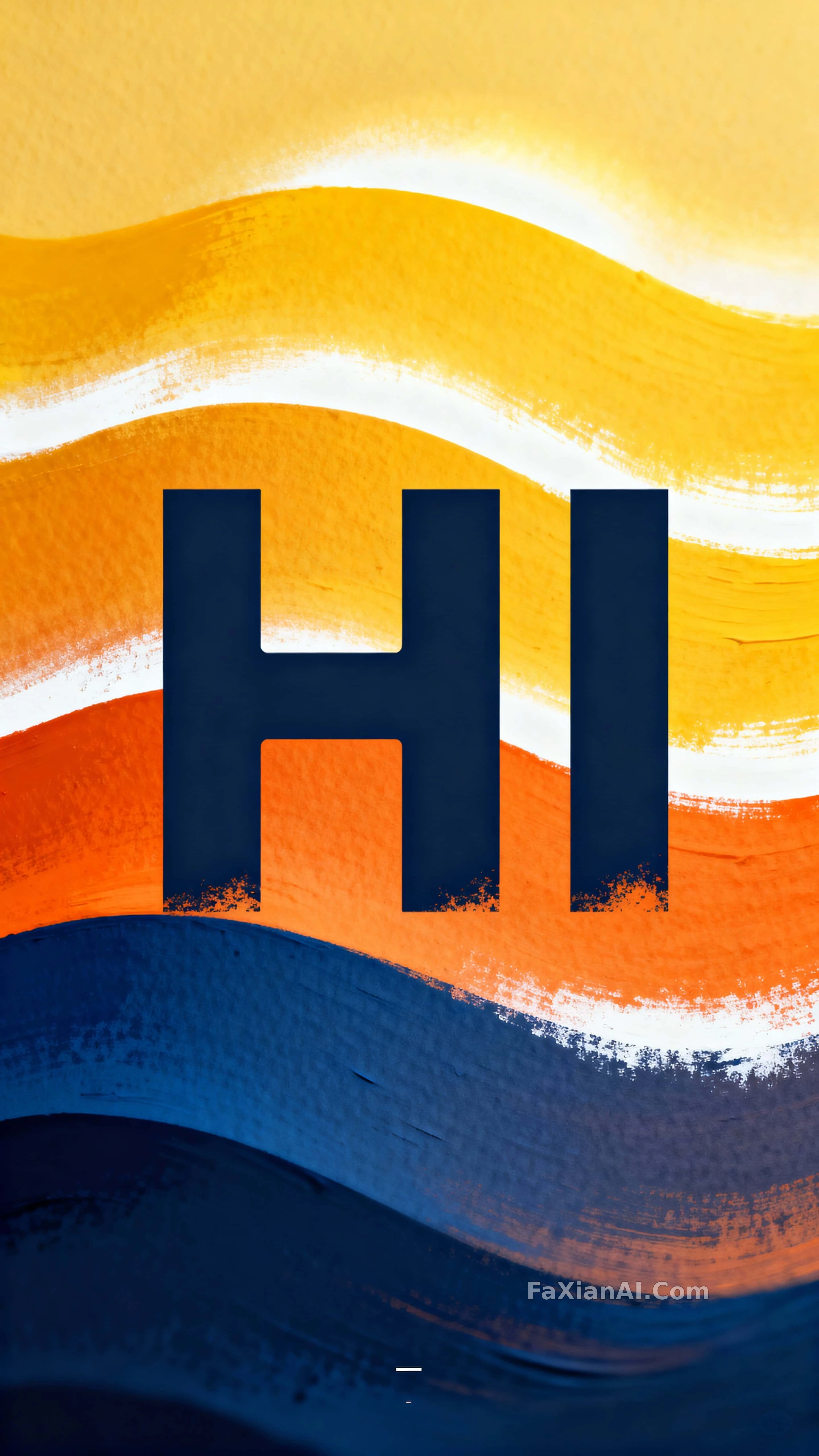 先声夺人的"HI"，浪只是背景