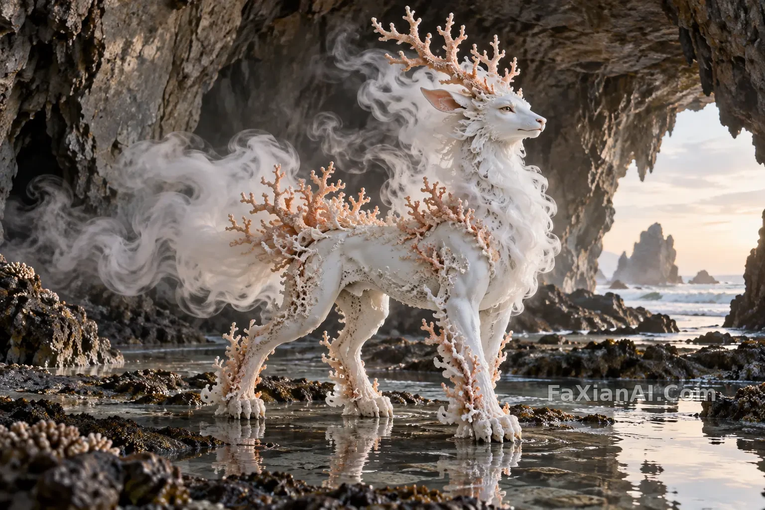 蒸汽与珊瑚形成的守望者 · GPT Image 2.5 成图