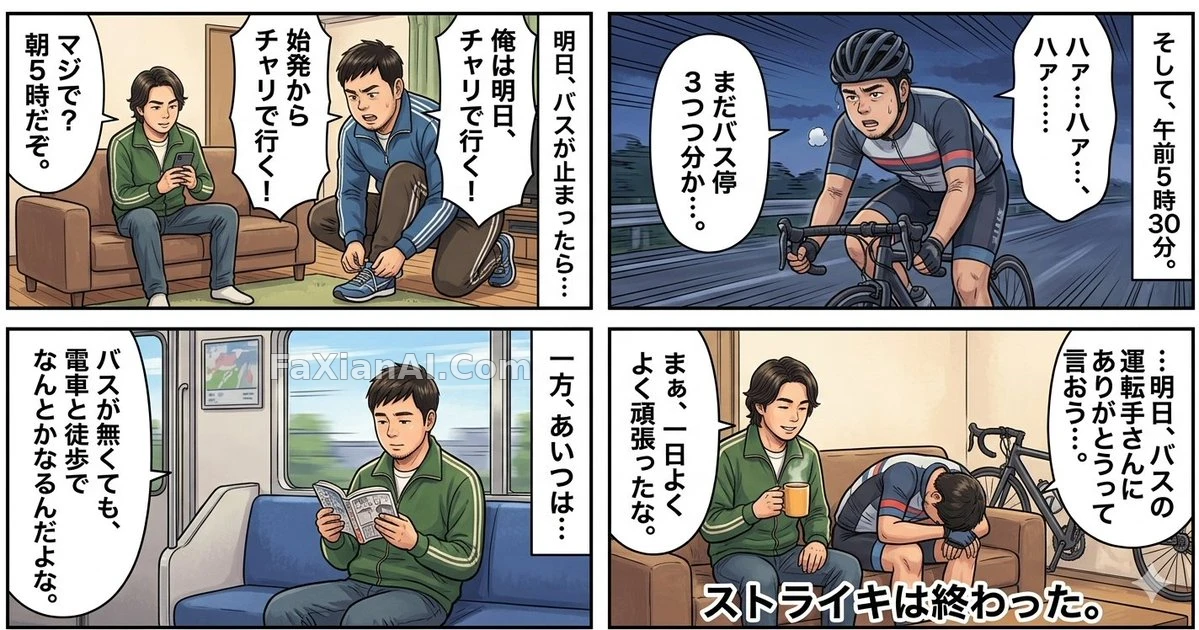 운행 중단이라는 가정 아래, 자전거 랩소디 한 편