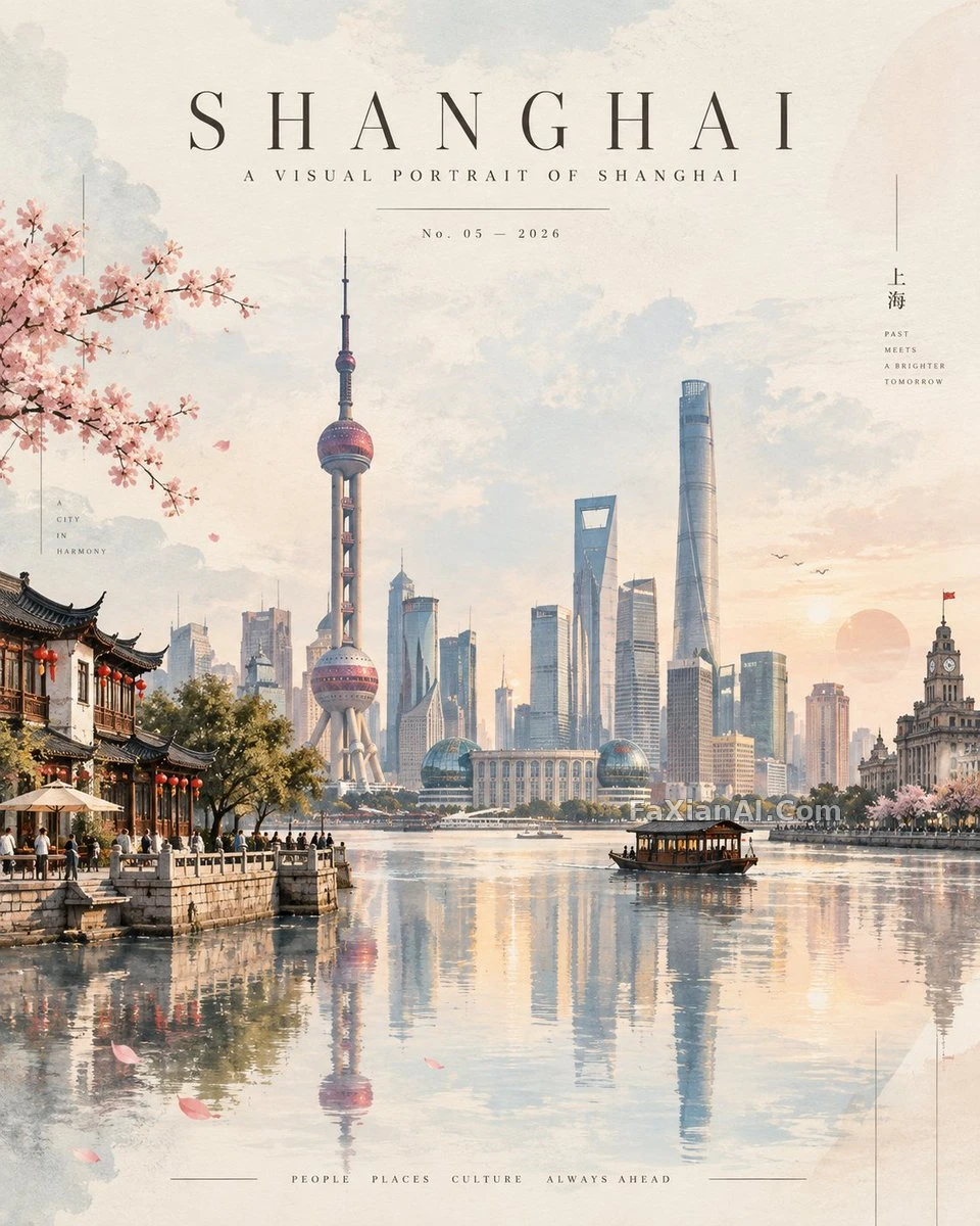 国家海报不堆地标,堆的是留白