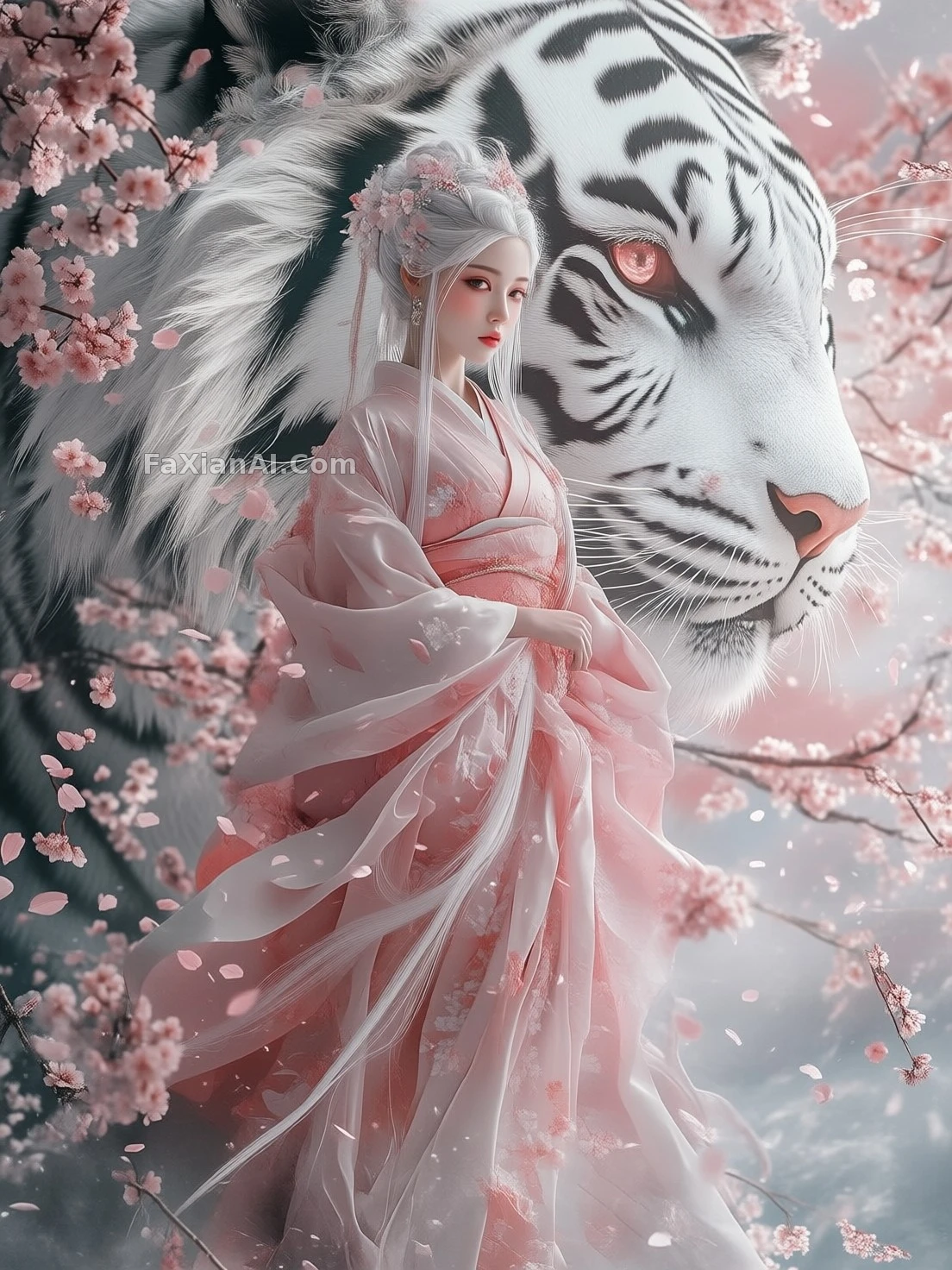 花瓣落下来的时候，光是散的