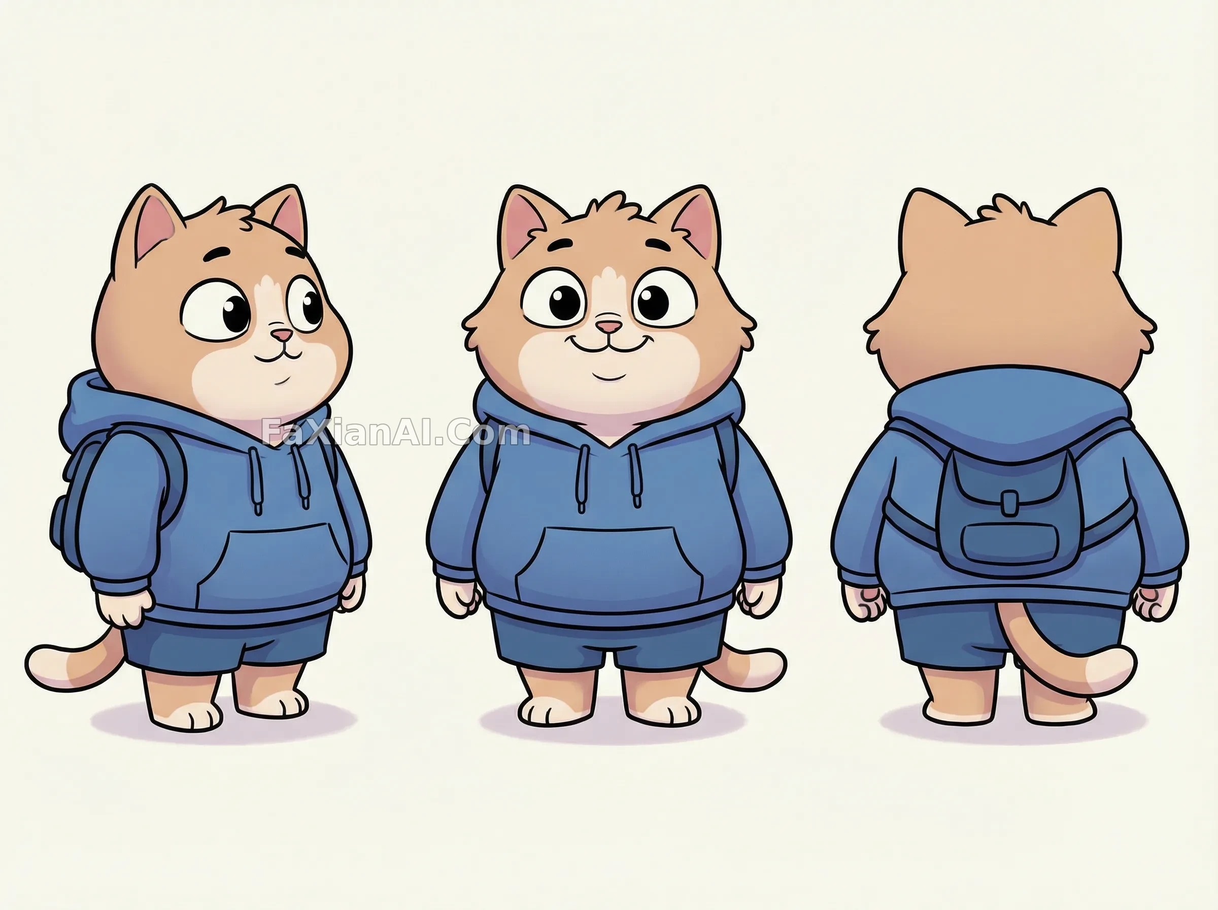 삼면도를 딱 놓으니, 피규어 설계도 같아요