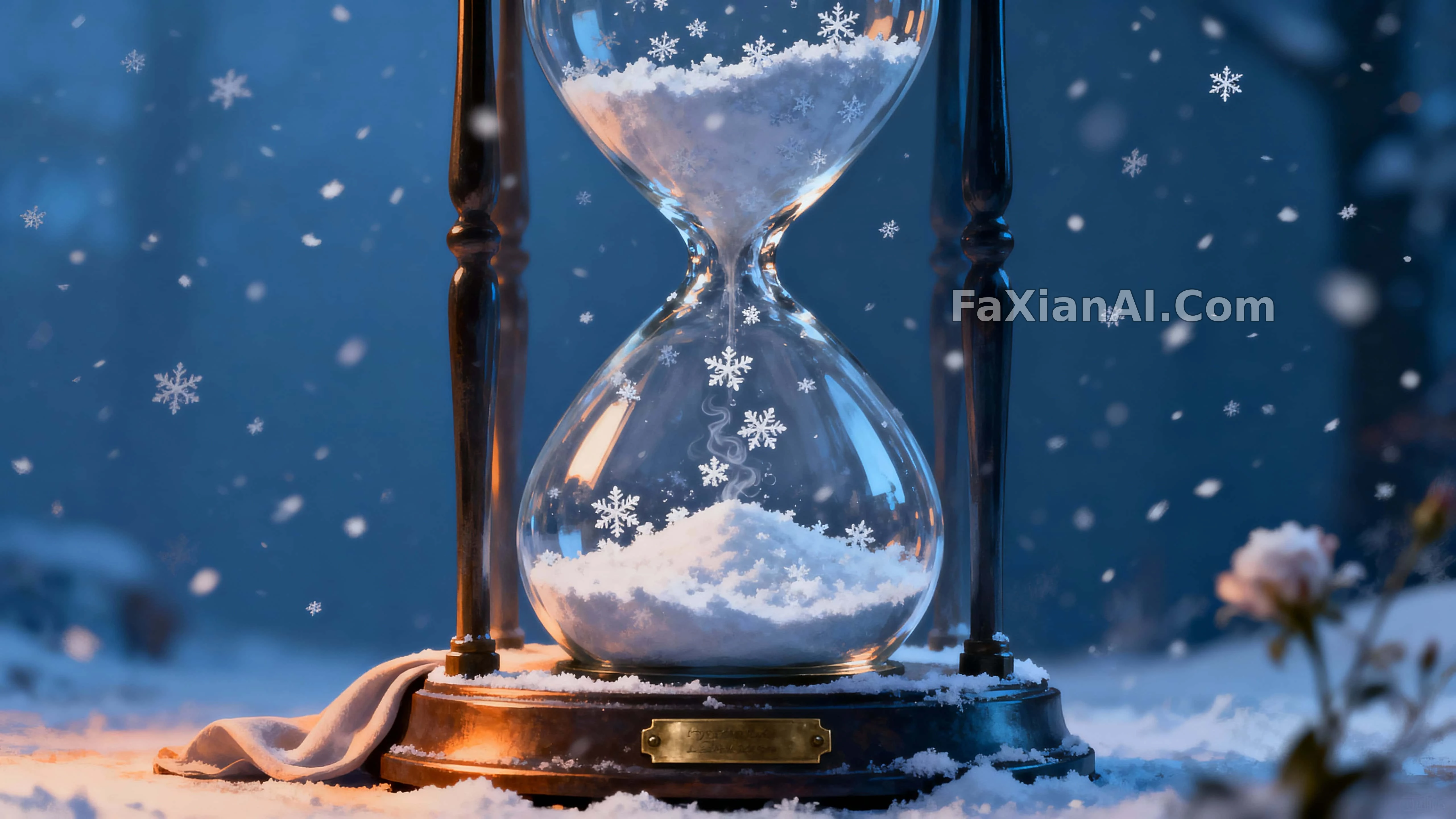 沙漏里流的不是沙是雪