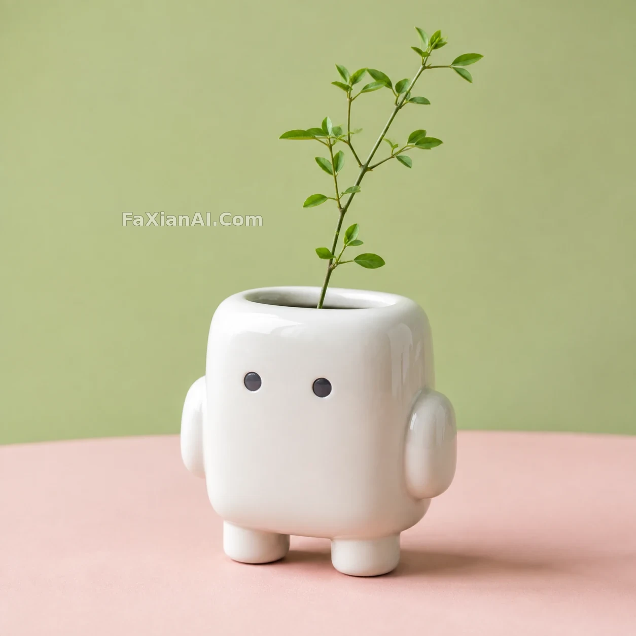 백자 로봇 화병: 유약, 구멍과 볼륨