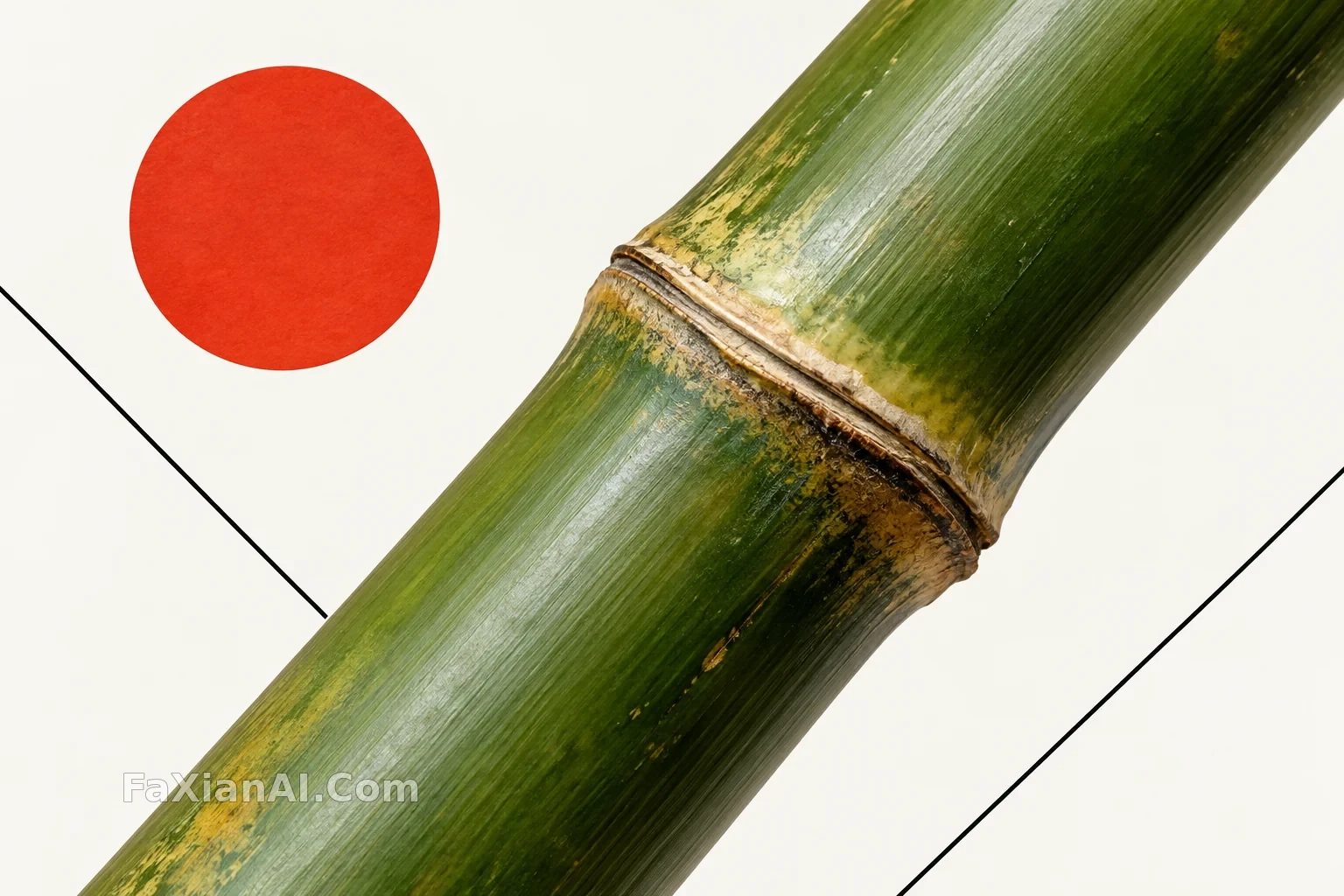 单一竹节编辑海报 · GPT Image 2.5 成图