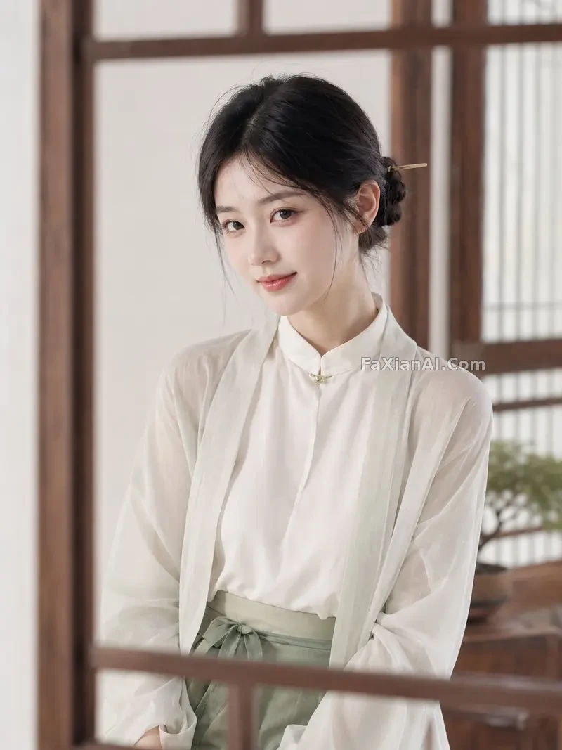 월백색과 회록색 사이, 고요한 절기 화보