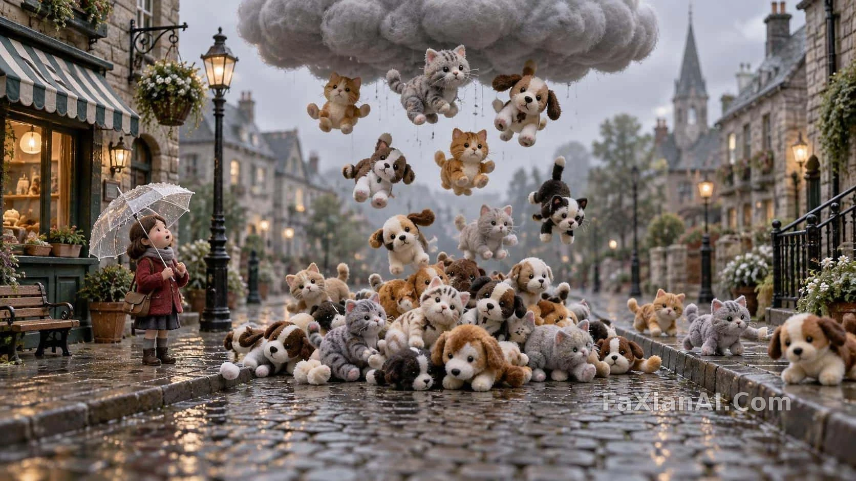 下毛绒不下水，这场雨很实在 · GPT Image 2.5 成图