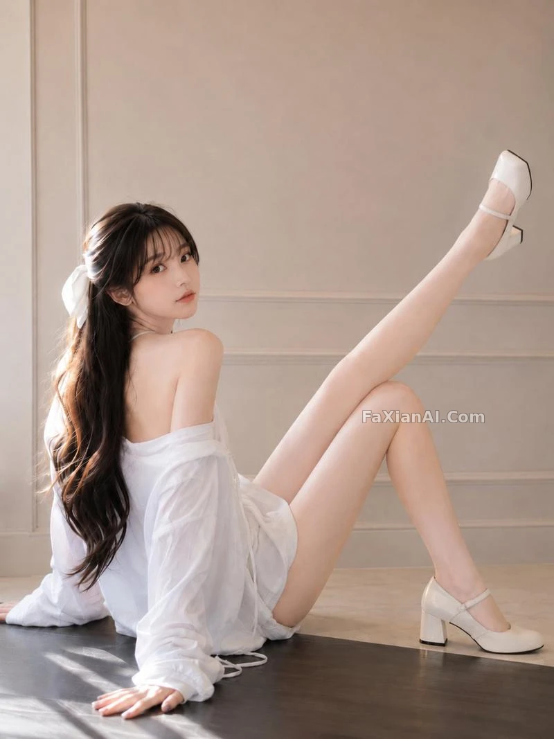들어올린 그 다리가 화면의 중심이다