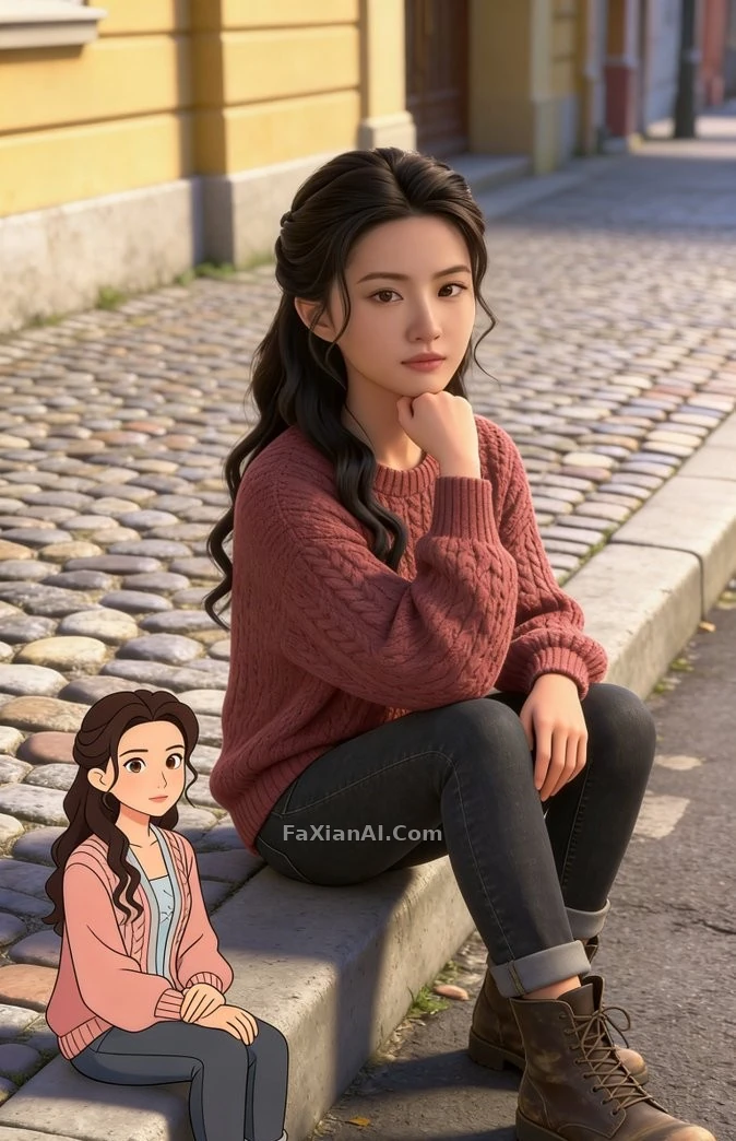 인도 위, 실사 인물과 그 만화 분신