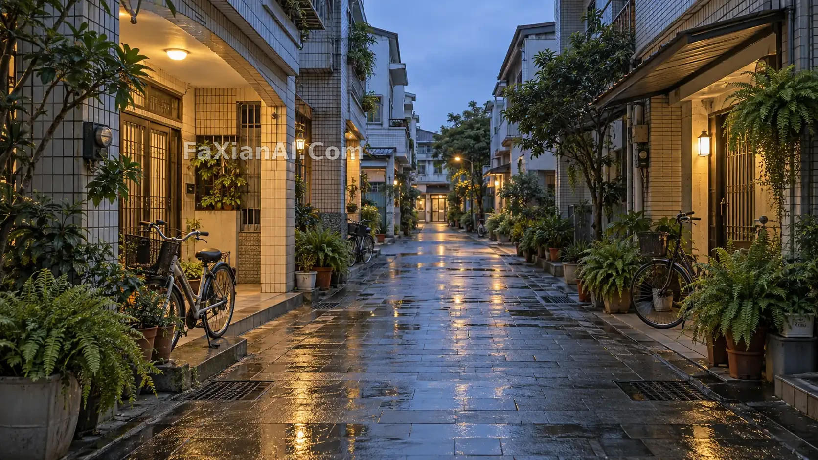 蓝调时刻的台湾骑楼 · GPT Image 2.5 成图