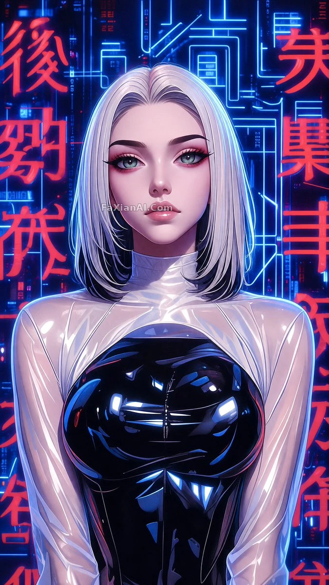 은발 미래 의상, 선 마무리가 참 깔끔해요