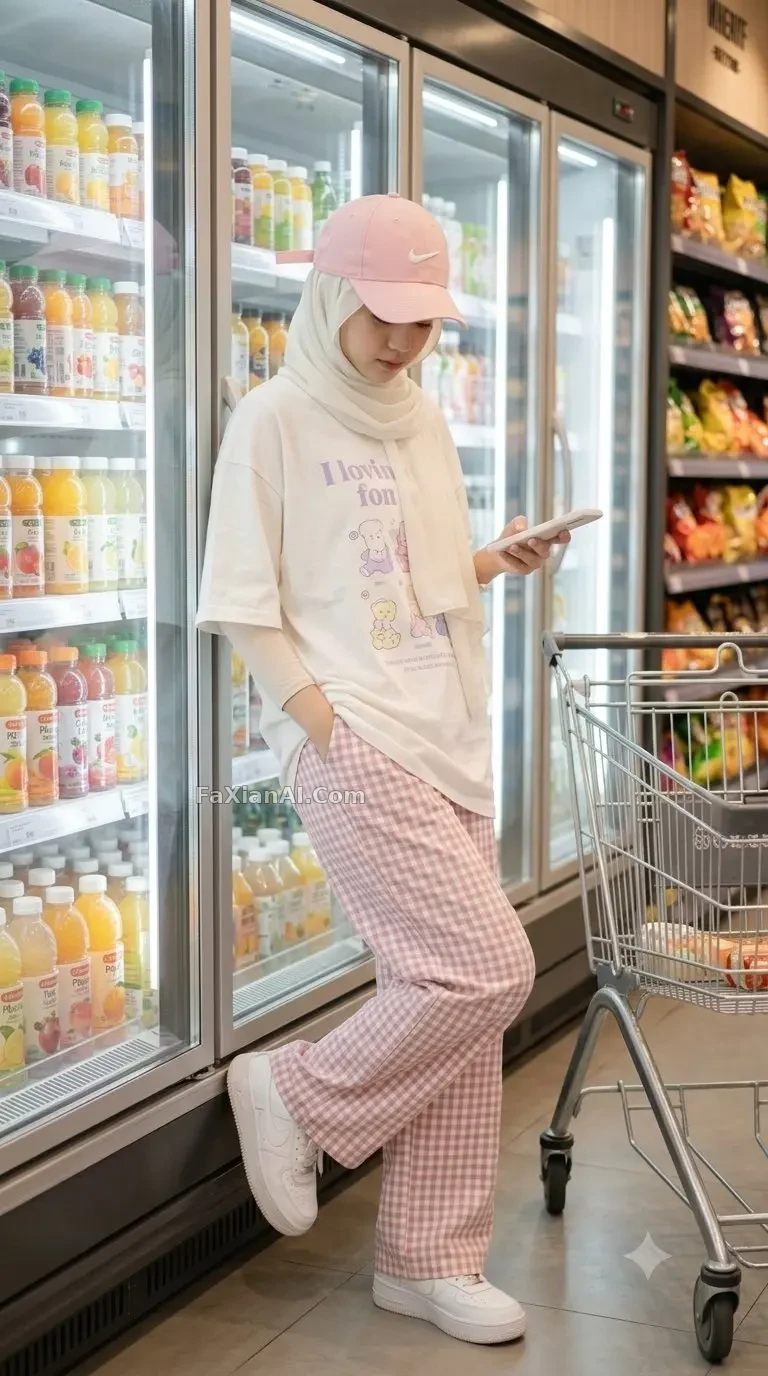 마트 진열대 앞, 일상 속 잠깐의 멈춤