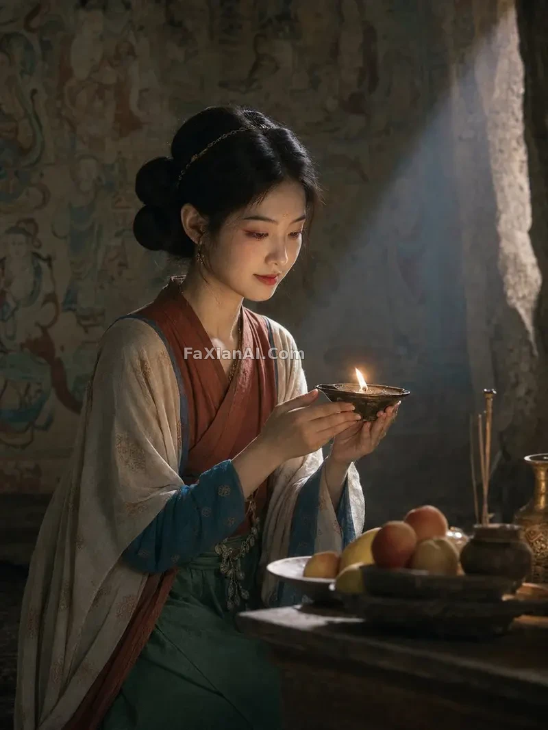 석굴 공양인, 돌아본 눈빛 천 년의 꿈